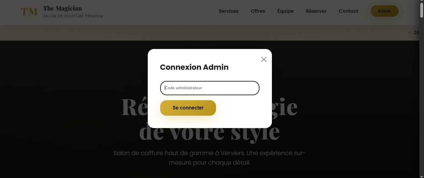 Galerie photo pour salon de coiffure