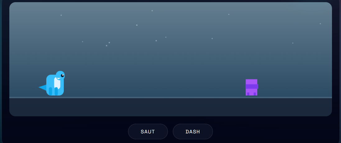 Joueur interagissant avec un jeu web